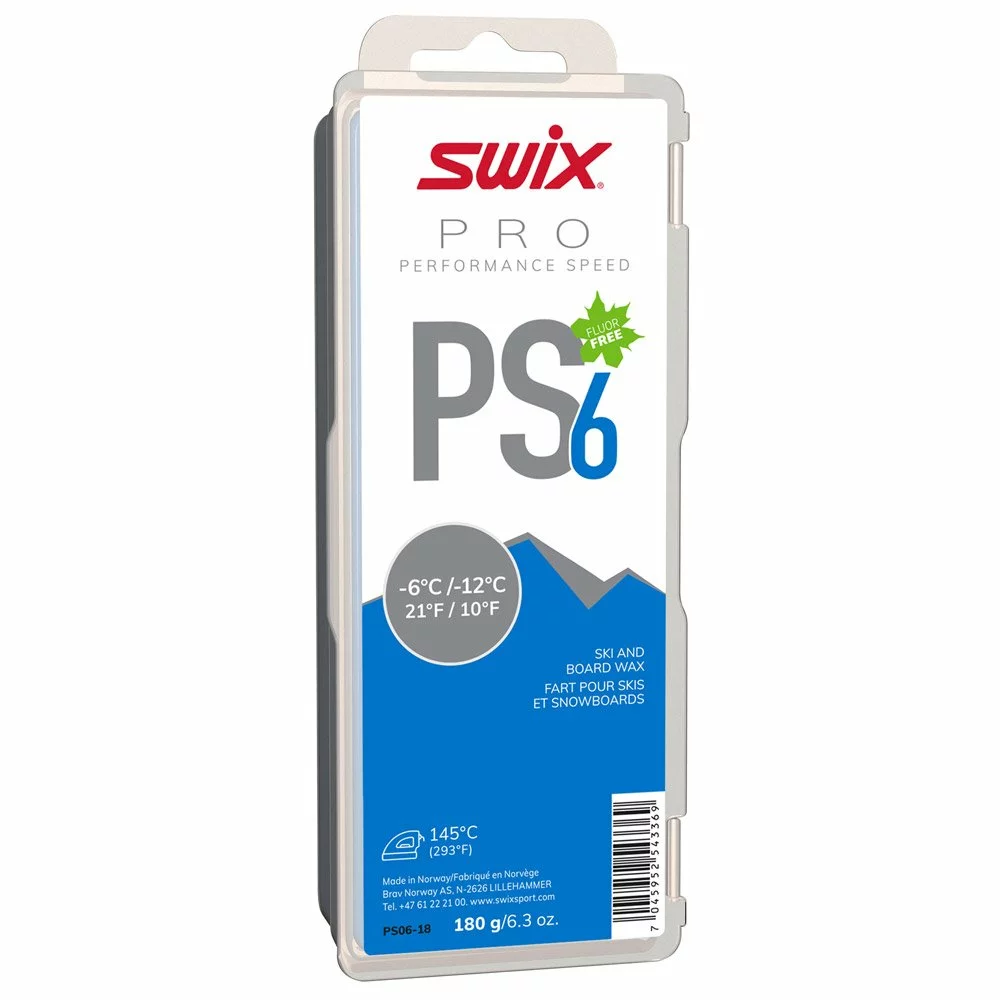 Fart Swix PS6 Blue -6°C/-12°C 180g 3 Fart Swix PS6 Blue -6°C/-12°C 180g